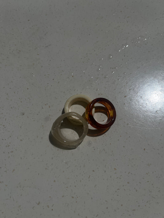 Resin honey ring